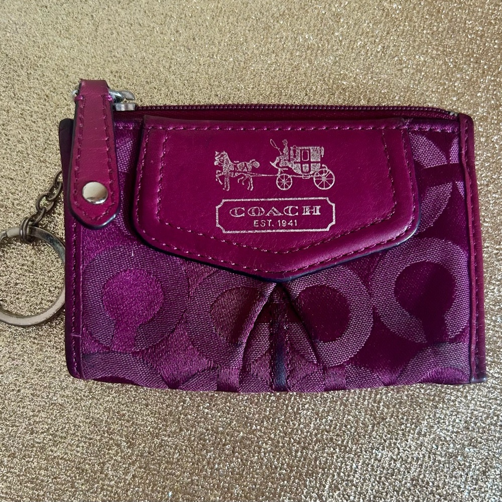 Coach Coin Pouch and Keychain